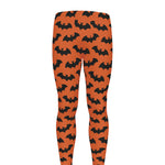 Halloween Bat Pattern Print Men's leggings