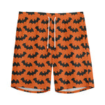 Halloween Bat Pattern Print Men's Sports Shorts