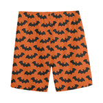 Halloween Bat Pattern Print Men's Sports Shorts