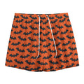 Halloween Bat Pattern Print Mesh Shorts