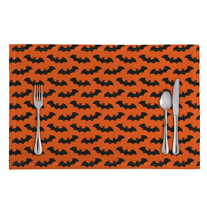 Halloween Bat Pattern Print Placemat