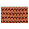 Halloween Bat Pattern Print Polyester Doormat