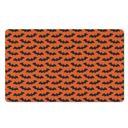Halloween Bat Pattern Print Polyester Doormat