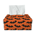 Halloween Bat Pattern Print Rectangle Tissue Box Cover