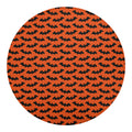 Halloween Bat Pattern Print Round Blanket