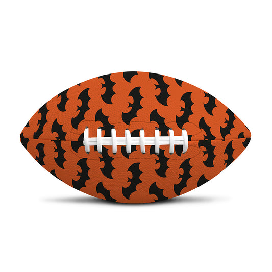 Halloween Bat Pattern Print Rugby Ball