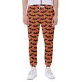 Halloween Bat Pattern Print Joggers