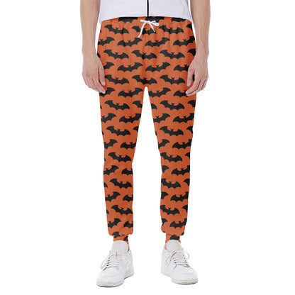 Halloween Bat Pattern Print Scuba Joggers