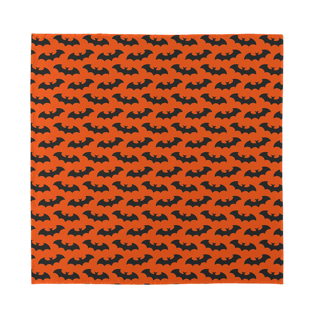 Halloween Bat Pattern Print Silk Bandana