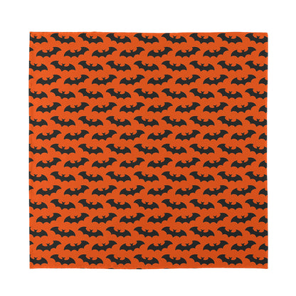 Halloween Bat Pattern Print Silk Bandana