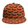 Halloween Bat Pattern Print Snapback Cap