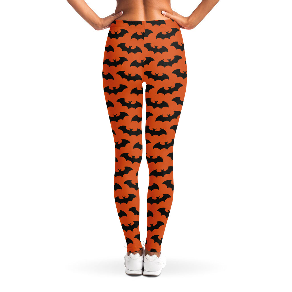 Halloween Bat Pattern Print Women's Leggings