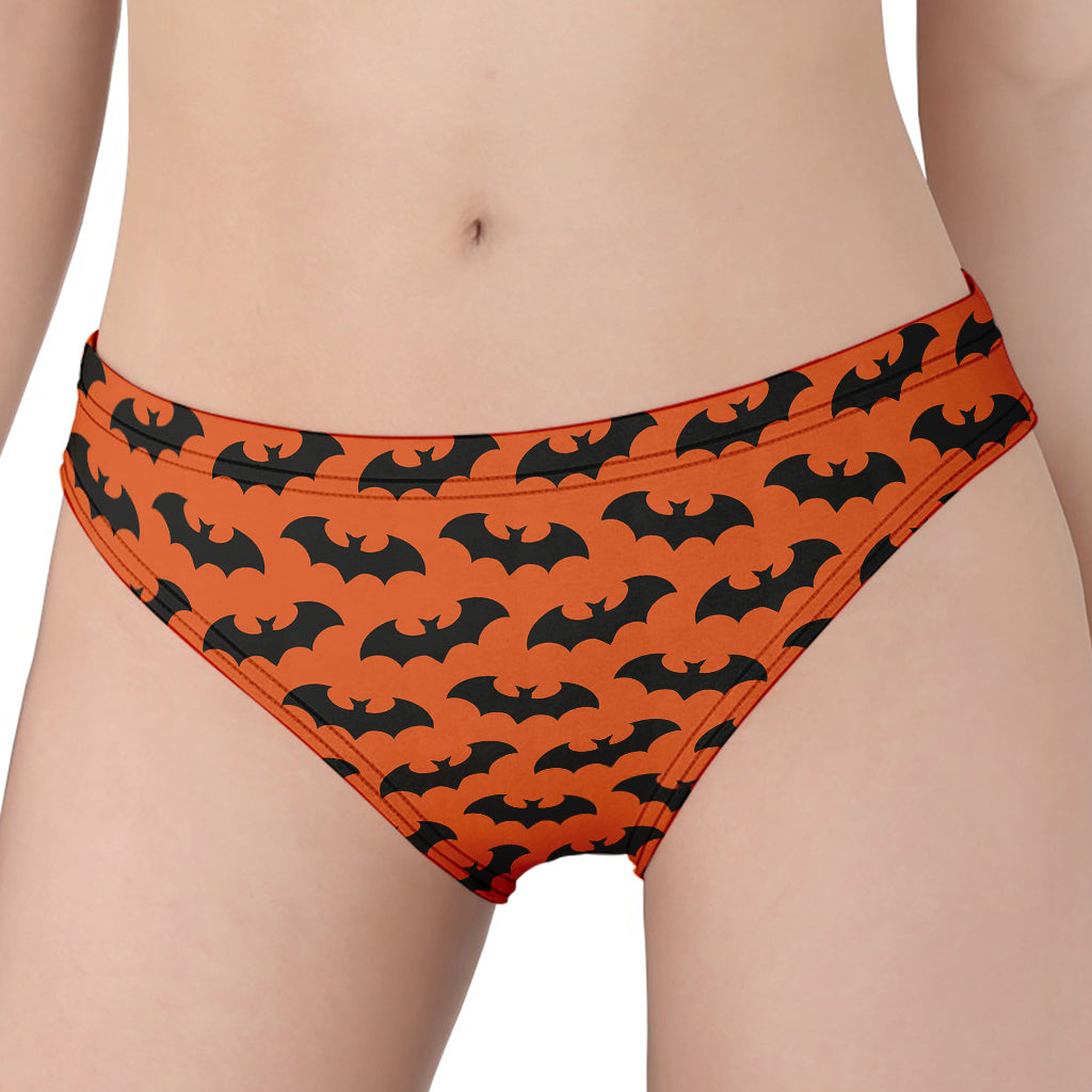 Halloween Bat Pattern Print Women's Panties