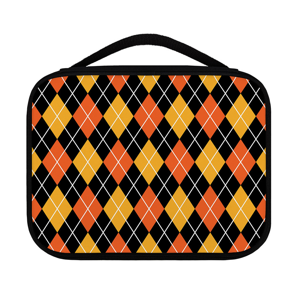 Halloween Black And Orange Argyle Print Classic Bible Case