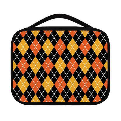 Halloween Black And Orange Argyle Print Classic Bible Case