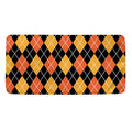 Halloween Black And Orange Argyle Print Towel
