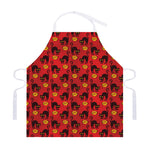 Halloween Black Cat Pattern Print Adjustable Apron