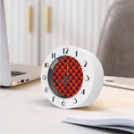 Halloween Black Cat Pattern Print Alarm Clock