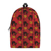 Halloween Black Cat Pattern Print Backpack