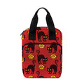 Halloween Black Cat Pattern Print Bible Tote Bag