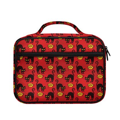 Halloween Black Cat Pattern Print Briefcase Bible Bag