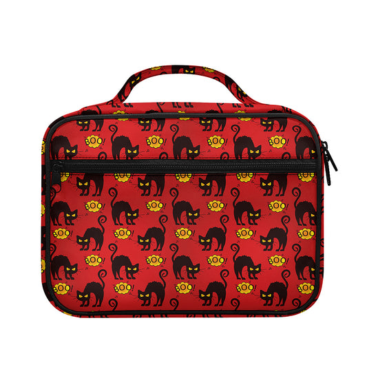 Halloween Black Cat Pattern Print Briefcase Bible Bag