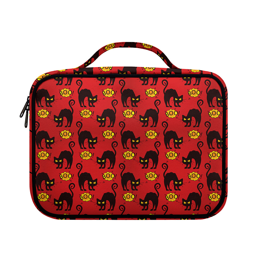 Halloween Black Cat Pattern Print Briefcase Bible Bag