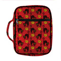 Halloween Black Cat Pattern Print Front Pocket Bible Bag