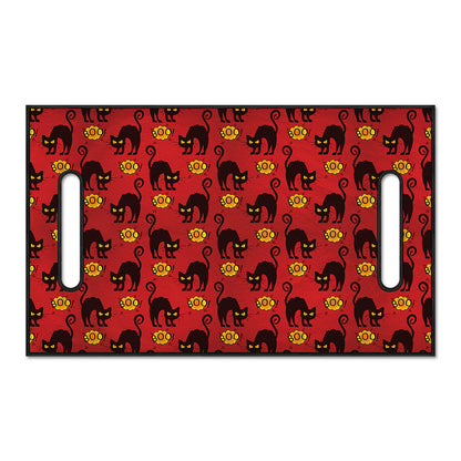 Halloween Black Cat Pattern Print Golf Cart Seat Cover