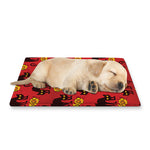 Halloween Black Cat Pattern Print Pet Cooling Mat Cover