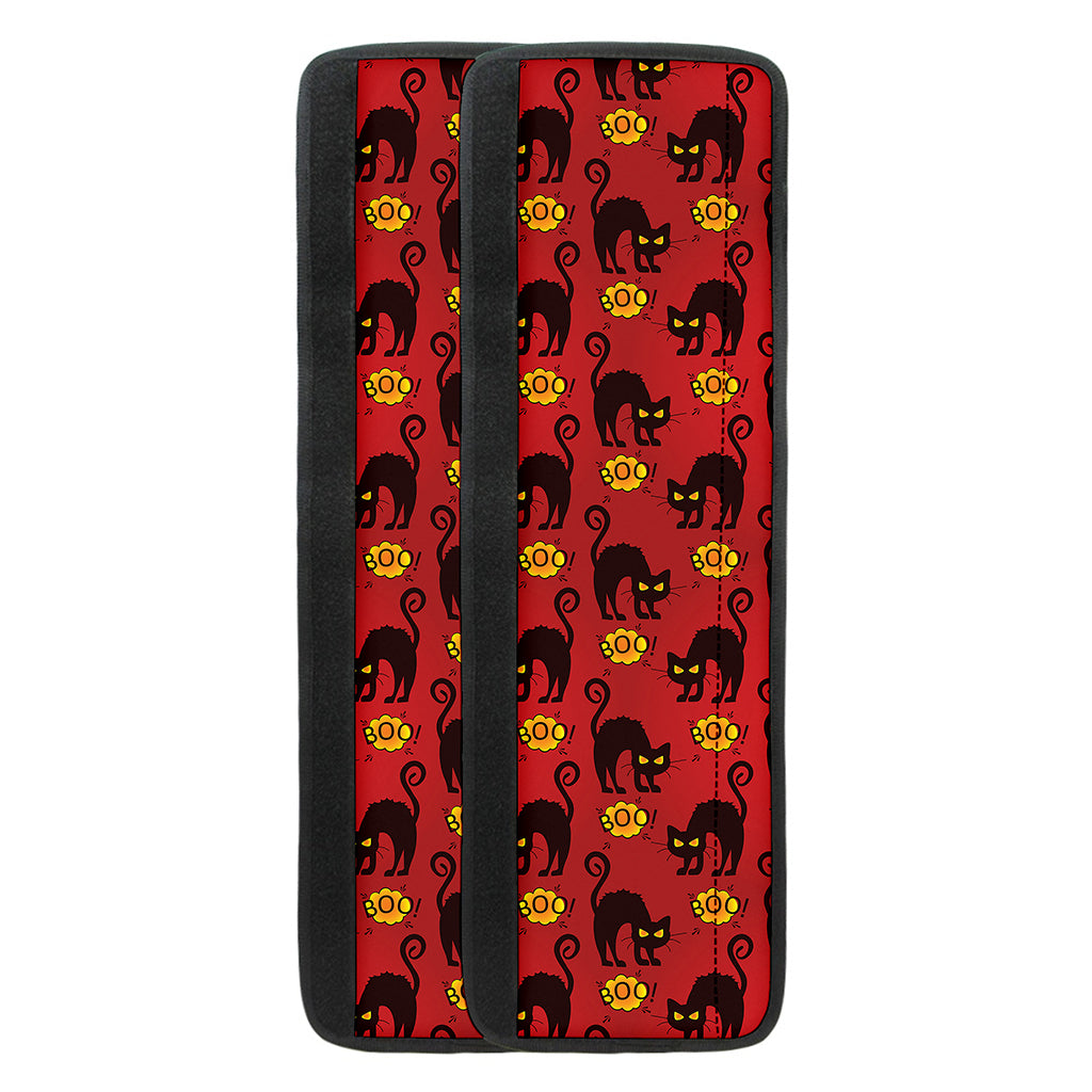 Halloween Black Cat Pattern Print Refrigerator Handle Covers