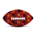 Halloween Black Cat Pattern Print Rugby Ball