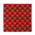 Halloween Black Cat Pattern Print Silk Bandana