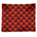 Halloween Black Cat Pattern Print Tapestry