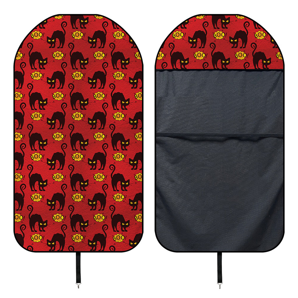 Halloween Black Cat Pattern Print Waterproof Car Seat Cover
