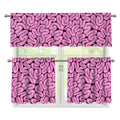 Halloween Brain Print 3 Piece Kitchen Curtains