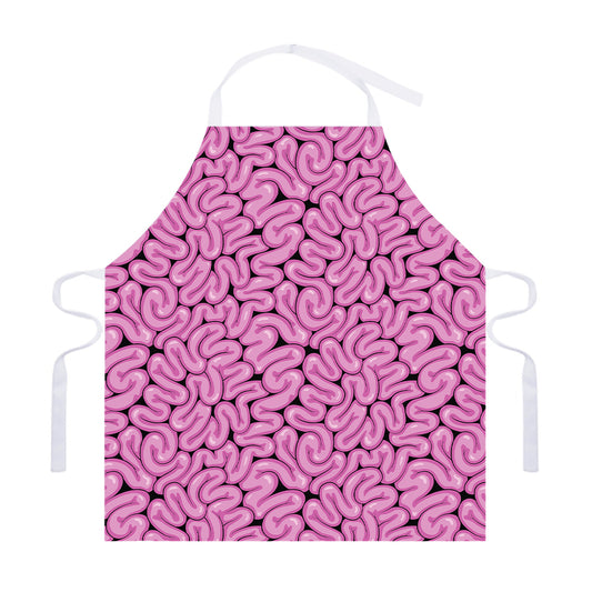 Halloween Brain Print Adjustable Apron