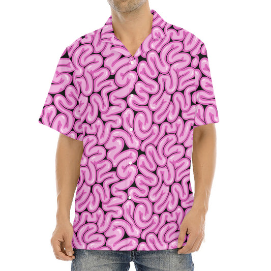 Halloween Brain Print Aloha Shirt