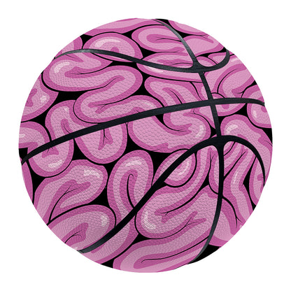 Halloween Brain Print Basketball