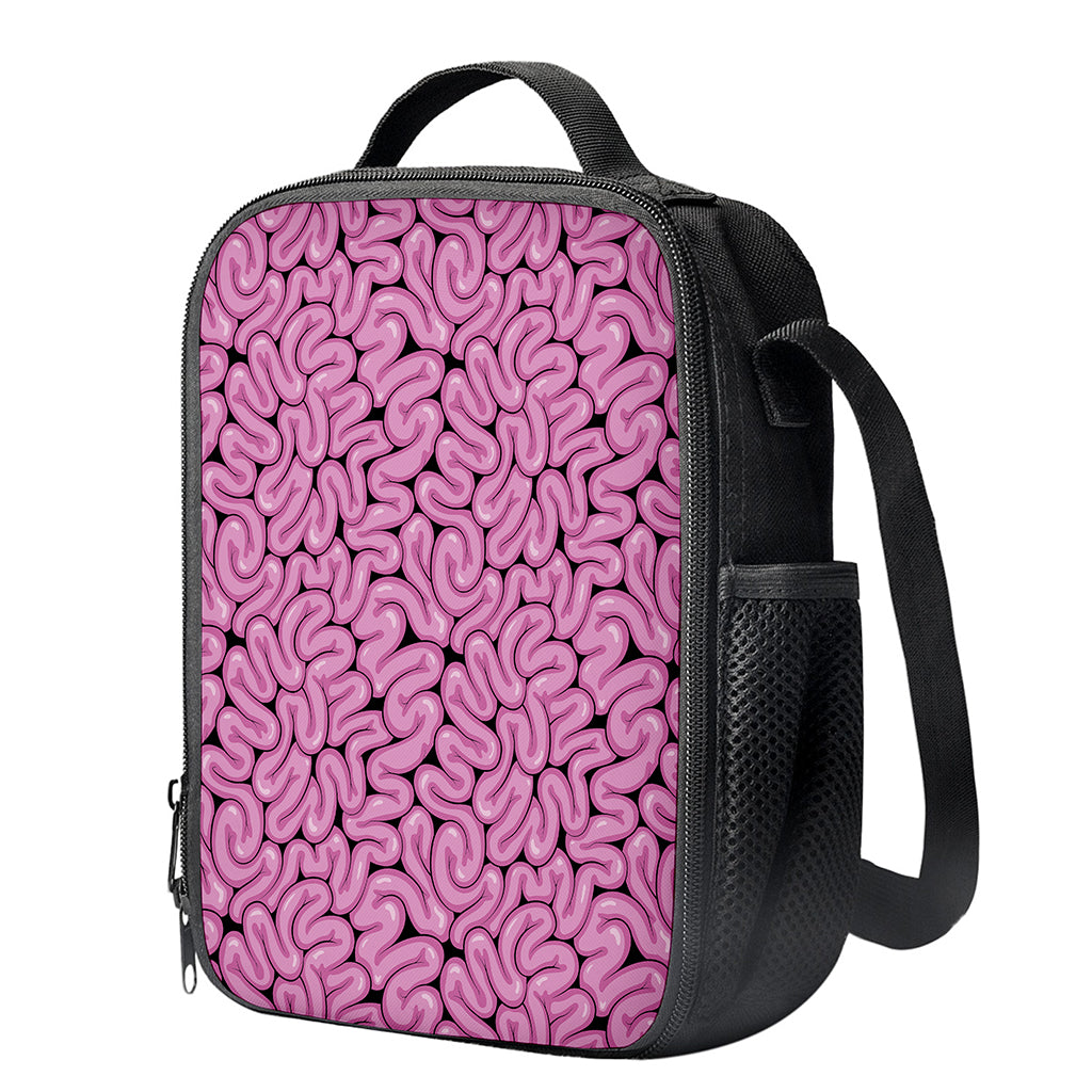 Halloween Brain Print Crossbody Lunch Bag