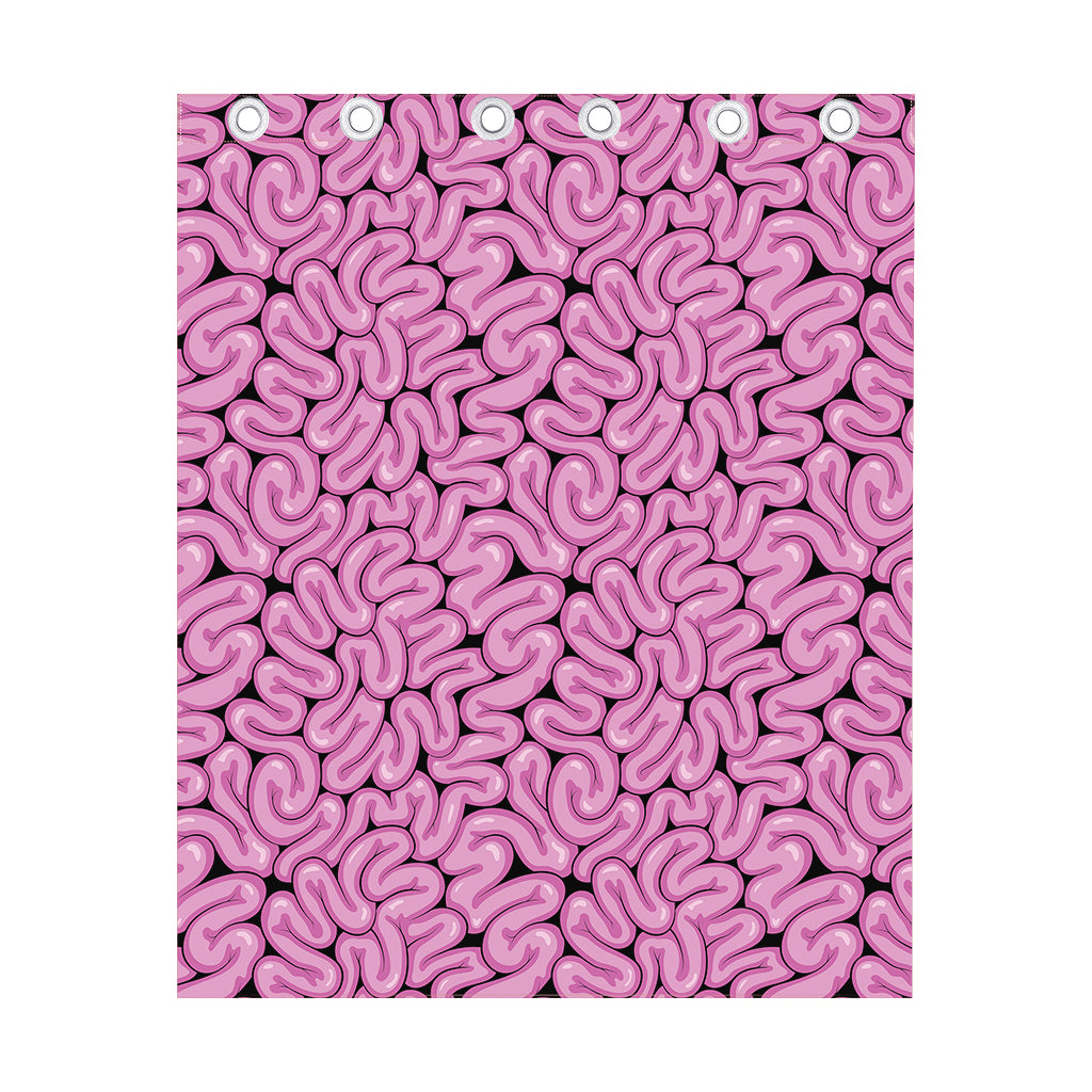 Halloween Brain Print Curtain