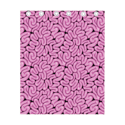 Halloween Brain Print Curtain