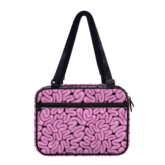 Halloween Brain Print Double Strap Bible Bag