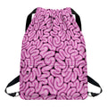 Halloween Brain Print Drawstring Backpack