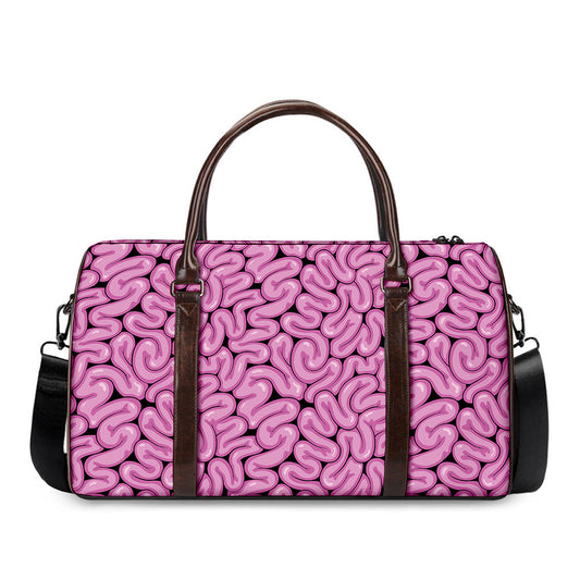 Halloween Brain Print Duffle Bag