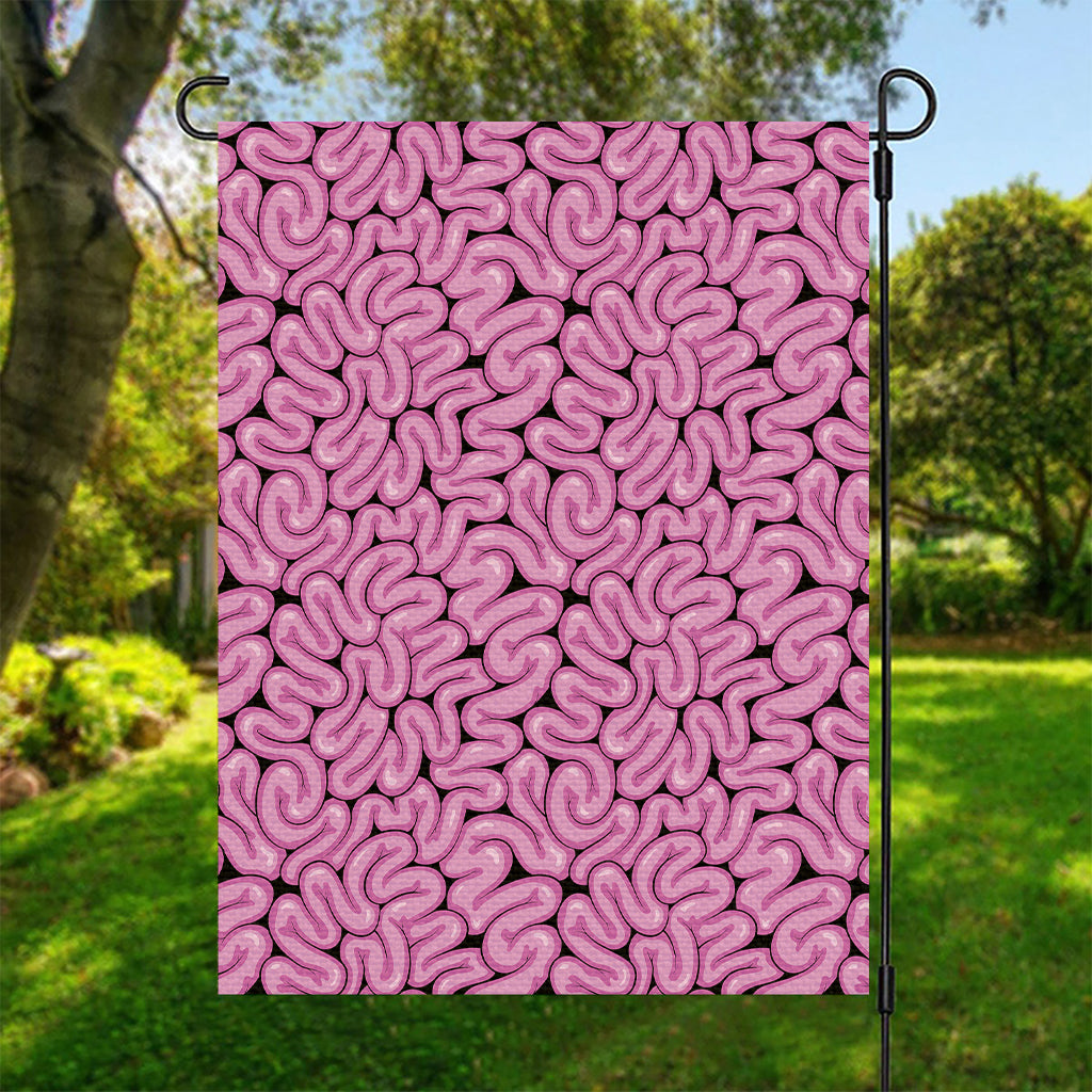 Halloween Brain Print Garden Flag