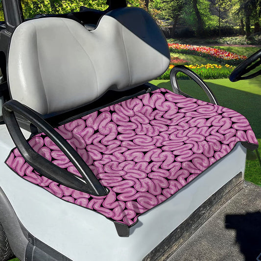 Halloween Brain Print Golf Cart Seat Cover