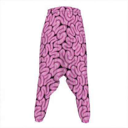 Halloween Brain Print Hammer Pants