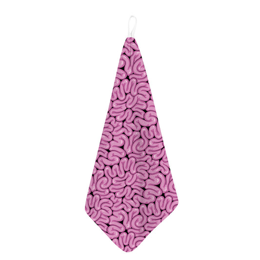 Halloween Brain Print Hand Towel