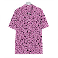 Halloween Brain Print Hawaiian Shirt